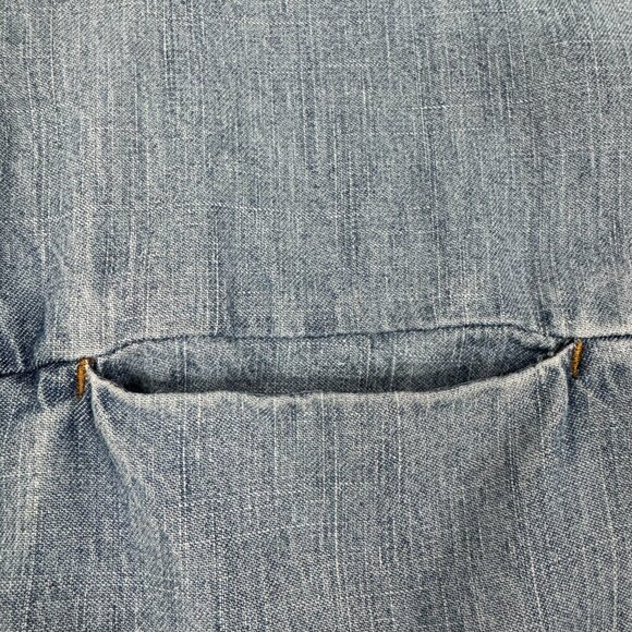 7 For All Mankind Ombré Denim Button-Up Shirt - Picture 5 of 9